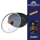 Tigaie wok + capac 24x7.5 cm, rikito watanabe, cooking by heinner,  Tigai si seturi | electropc.ro