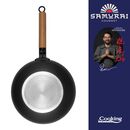 Tigaie wok aluminiu + capac 28x8 cm, rikito watanabe, cooking by heinner,  Tigai si seturi | electropc.ro