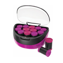 Trusa de bigudiuri electrice remington jumbo curls h5670, 12 bigudiuri, 2 dimensiuni extra mari, invelis catifea, ionizare, nucleu ceara, mov,  Ondulatoare | electropc.ro