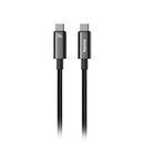 Cablu alimentare si date baseus tungsten gold, fast charging data cable pentru smartphone, usb type-c la usb type-c, putere 240w, brodat, lungime 1m, negru,  Cabluri periferice | electropc.ro