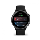 Ceas garmin vívoactive 6 display amoled, dimensiune afisaj 30.4 mm, rezolutie afisaj  390 x 390 pixeli, memorie 8gb, autonomie până la 11 zile (5 zile cu afişajul permanent pornit) rezistanta la apa pana la 5 atm, greutate: 23g, ramă black cu curea bone, ,  SmartWatch-uri | electropc.ro