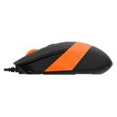 Mouse a4tech cu fir, interfata usb, rezolutie 1600 dpi, dimensiuni 108 x 64 x 35 mm, negru/portocaliu,  Mouse | electropc.ro