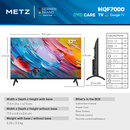 Televizor metz qled 32mqf7000z, 80 cm, smart google tv, hd, clasa e (model 2025),  Televizoare | electropc.ro