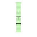 49mm neon green ocean band - black titanium finish,  Bratari fitness | electropc.ro