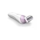 Aparat de ras fara fir umed si uscat philips lady shaver seria 6000 brl136/00, wet&dry, 40 min utilizare, manusa exfoliere, alb/mov,  l x a x i (mm) 60x120x185,  Aparate de tuns | electropc.ro