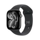 Apple watch series 11 gps + cellular 46mm jet black aluminium case with black sport band - m/l,  SmartWatch-uri | electropc.ro