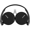 Casti sony mdrzx110ap, frecventa (hz) 12- 22.000, impedanta (ohmi) 24, conector stereo mini in forma de l, placat cu aur, difuzor 30 mm, negru,  Casti audio | electropc.ro