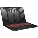 Laptop asus tuf gaming a17 (2023) fa707nug-hx180, amd ryzen 7 7445hs, 17.3 inch, ram 16gb, ssd 1tb, nvidia geforce rtx 4050 6gb, no os, mecha grey,  Laptopuri | electropc.ro
