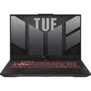 Laptop asus tuf gaming a17 fa707nug-hx159, amd ryzen 7 7445hs, 17.3 inch, ram 16gb, ssd 1tb, nvidia geforce rtx 4050 6gb, no os, mecha grey,  Laptopuri | electropc.ro