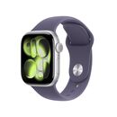 Apple watch series 11 gps + cellular 42mm silver aluminium case with purple fog sport band - m/l,  SmartWatch-uri | electropc.ro