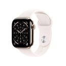 Apple watch series 11 gps + cellular 42mm gold titanium case with light blush sport band - m/l,  SmartWatch-uri | electropc.ro