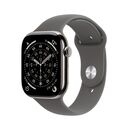 Apple watch series 11 gps + cellular 42mm natural titanium case with stone grey sport band - s/m,  SmartWatch-uri | electropc.ro