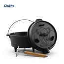 Ceaun fonta pura + capac dia 37 cm,12 l, nature, cooking by heinner,  Tavi copt | electropc.ro