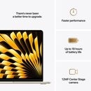 Macbook air 13.6" retina/apple m4 (cpu 10-core, gpu 8-core, neural engine 16-core)/16gb/256gb - starlight - us kb (2025) 30w usb c ( cto from mw0y3ro/a),  Laptopuri | electropc.ro
