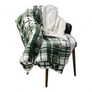 Patura blanita carouri verde 200x220 cm,  Paturi si Cuverturi | electropc.ro
