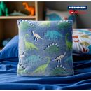 Perna cu model fosforescent, dino,45x45,  Fete de perna decorative | electropc.ro