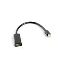 Cablu adaptor mini displayport(m) 1.2 -> hdmi(f) 20 cm negru lanberg,  Cabluri video | electropc.ro