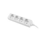 Prelungitor 1.5m, 4 prize , cablu din cupru de calitate superioara, alb,  Prelungitoare | electropc.ro