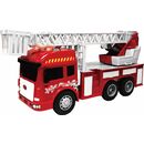 Vehicule cu lumini, sunete  si frictiune, scara 1/14, 28.5cm,autospeciala rosie,  Masinute | electropc.ro