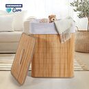 Cos de rufe dreptunghiular din bambus,  40x30x60 cm, 70 l,  Cosuri de rufe | electropc.ro
