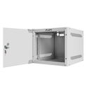 Dulap rack 10" perete 4u / 280x310 (flat pack) cu ușă din sticlă, gri,  Cabinete metalice | electropc.ro