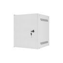 Dulap rack 10" perete 6u / 280x310 pentru auto-asamblare, cu ușă metalică, gri  (flat pack),  Cabinete metalice | electropc.ro