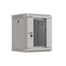 Dulap rack 10" perete 6u / 300x300 (flat pack) cu ușă din sticlă, gri,  Cabinete metalice | electropc.ro