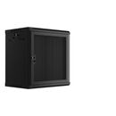 Dulap rack 19" perete 12u / 600x450 cu ușă perforată, negru (flat pack),  Cabinete metalice | electropc.ro