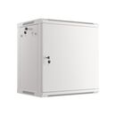 Dulap rack 19" perete 12u / 600x450 pentru auto-asamblare, cu ușă metalică, gri  (flat pack),  Cabinete metalice | electropc.ro