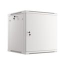 Dulap rack 19" perete 12u / 600x600 pentru auto-asamblare, ușă metalică, gri  (flat pack),  Cabinete metalice | electropc.ro