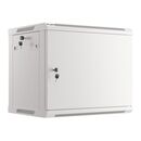Dulap rack de perete 19", 9u, 600x450 mm, pentru asamblare, usa metalica, gri,,  Cabinete metalice | electropc.ro