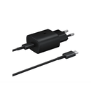 Samsung ep-ta800 25w/3a travel adapter 1xusb-c black (bulk) + samsung usb type-c to c cable (1m, 3a) black (bulk),  Accesorii | electropc.ro