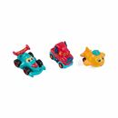 Set 3 vehicule actionate prin inertie- camion rosu, masina de curse albastra, avion galben,momki,  Masinute | electropc.ro