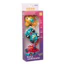 Set 3 vehicule actionate prin inertie- camion rosu, masina de curse albastra, avion galben,momki,  Masinute | electropc.ro