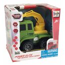 Vehicule cu frictiune, scara 1/43, 10cm, excavator verde,  Masinute | electropc.ro