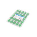 Adaptor fibră optică sm sc/apc simplex, capace transparente, 25 buc.,  Cabluri periferice | electropc.ro