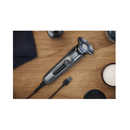 Aparat de barbierit philips shaver seria 5000 s5887/10, barbierit umed/uscat, tehnologie skiniq, fara fir, capete flexibile 360°, display led, senzor power adapt, lame auto-ascutire, lama de tuns integrata, 60 min, husa, gri carbon,  Aparate de tuns | electropc.ro