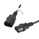 Cablu iec 320 c13  c14 1,8 m negru,  Cabluri periferice | electropc.ro