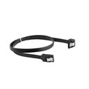 Cablu sata data iii (6 gb/s) f/f 50 cm, unghiular, cleme metalice, negru,  Cabluri video | electropc.ro