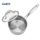 Caserola inox+capac sticla 16x8.5cm,1.6l, atomic3, cooking by heinner,  Tavi copt | electropc.ro