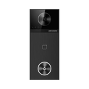 Post videointerfon de exterior wi-fi hikvision ds-kv6114-wbe1, montaj aparent, camera hd 4mp, wdr, unghi vizualizare: orizontal:  150° vertical: 75°, iluminare ir: 3m, cititor de card incorporat mifare m1 13.56 mhz, microfon omnidirectional si difuzor inc,  Video | electropc.ro