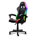 Scaun gaming trust gxt 704 roniq rgb, 5 roti, gas lift clasa 3, ajustabil pe inaltime, material pu leather, greutate maxima suportat 110 kg, negru,  Scaune gaming | electropc.ro