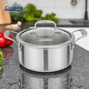 Semioala inox+capac sticla 20x10cm, 2.8l, atomic3, cooking by heinner,  Tavi copt | electropc.ro