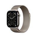 Apple watch series 11 gps + cellular 42mm natural titanium case with natural milanese loop,  SmartWatch-uri | electropc.ro
