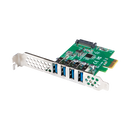 Placă pci express x1  4x usb-a 3.1 gen1 low-profile,  Accesorii switch-uri | electropc.ro