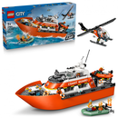Barca de salvare si elicopter ale.pazei de coasta lego60504,  Seturi de constructie | electropc.ro