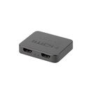Splitter video lanberg hdmi->2x hdmi 4k, rezolutie maxima 3840 x 2160 px, lungime cablu 80cm, negru,  Splittere audio-video | electropc.ro