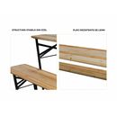 Heinner set masa cu 2 banci lemn pliabile,  Seturi de mobilier | electropc.ro