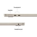 Macbook air 13.6" retina/apple m5 (cpu 10-core, gpu 10-core, neuralengine16-core)/16gb/1tb - starlight - int kb (no adapter) - 2026,  Laptopuri | electropc.ro