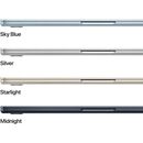 Macbook air 15.3" retina/apple m5 (cpu 10-core, gpu 10-core, neuralengine16-core)/16gb/1tb - silver - int kb (no adapter) - 2026,  Laptopuri | electropc.ro